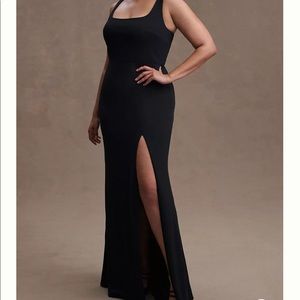 NWT Adena dress BHLDN in black crepe
